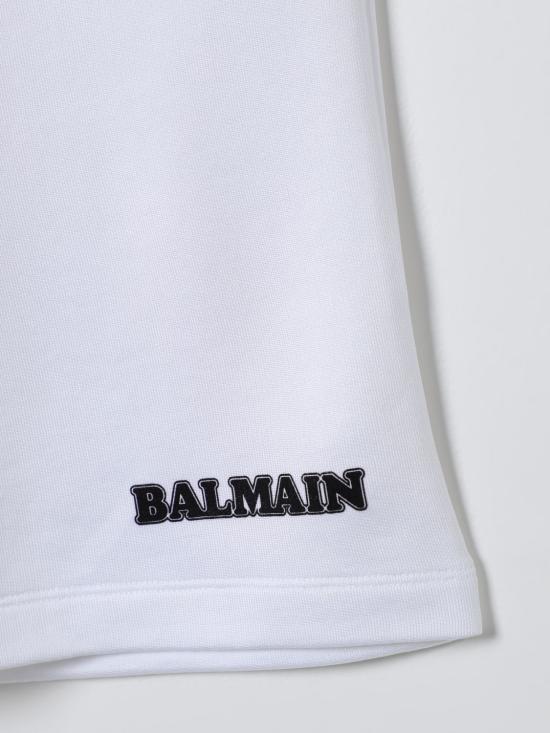 25FW [키즈] 발망 쇼츠/버뮤다 BU6Q39Z1869 100NE White - BALMAIN