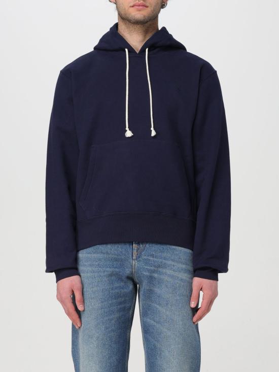 25FW 생로랑 후드 티셔츠 778464Y36SW 4140 Blue