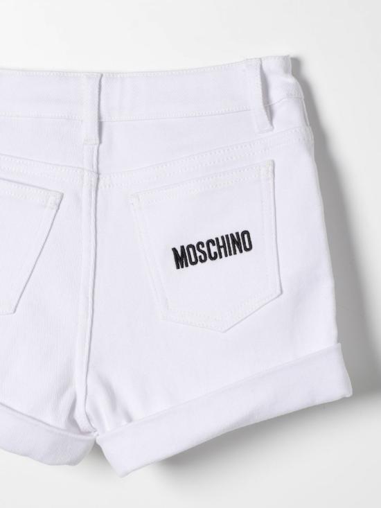 25FW [키즈] 모스키노 쇼츠/버뮤다 HDQ01GLTC06 10101 White - MOSCHINO