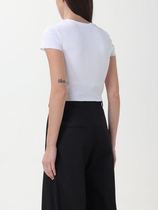  모스키노 반팔 티셔츠 12043759 0001 White - MOSCHINO
