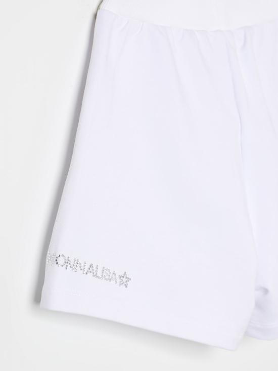 25FW [키즈] 모나리자 쇼츠/버뮤다 17C4023030 0099 White - MONNALISA