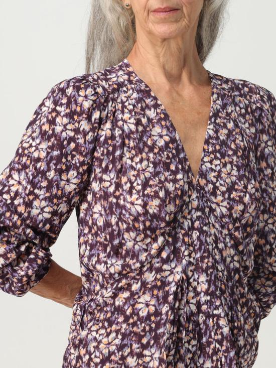  이자벨마랑에뚜왈 블라우스 HT0221FAA3J33E PUOR Violet - ISABEL MARANT ETOILE