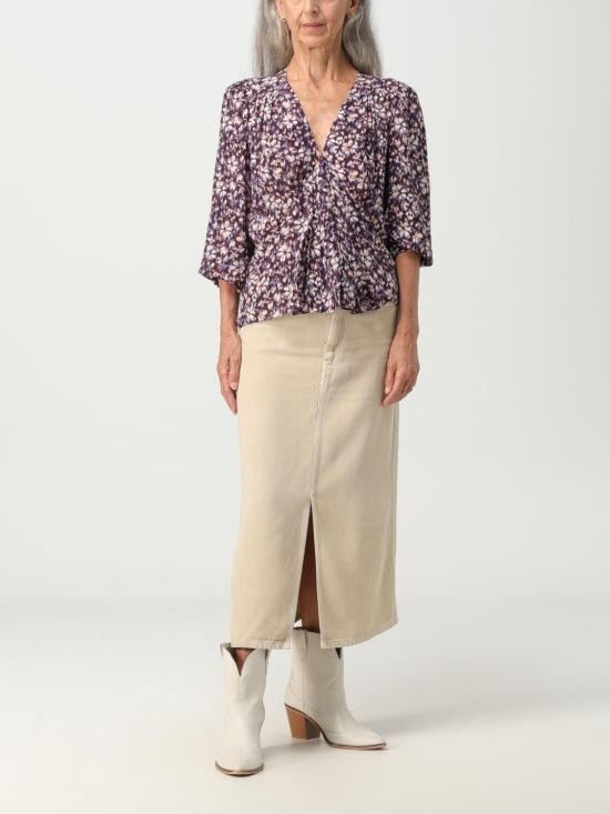  이자벨마랑에뚜왈 블라우스 HT0221FAA3J33E PUOR Violet - ISABEL MARANT ETOILE