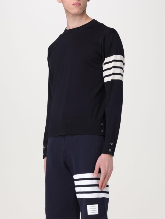 25FW 톰브라운 긴팔 티셔츠 MKA002AY1014 415 Blue - THOM BROWNE