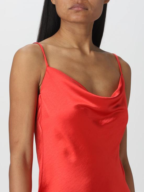  핑코 롱 원피스 100033Z345 R48 Red - PINKO