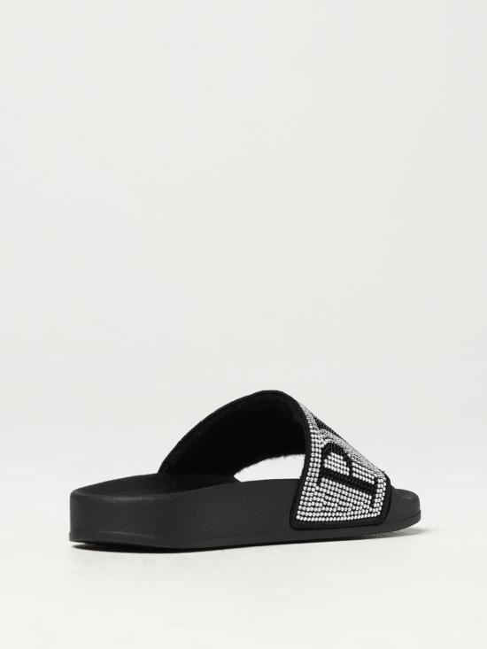 25FW [키즈] 필립 플레인 플립플랍 74691 2 Black - PHILIPP PLEIN