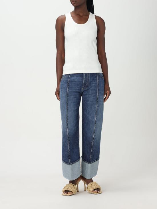  보테가베네타 민소매 티셔츠 789616 V3Z60 9071 White - BOTTEGA VENETA