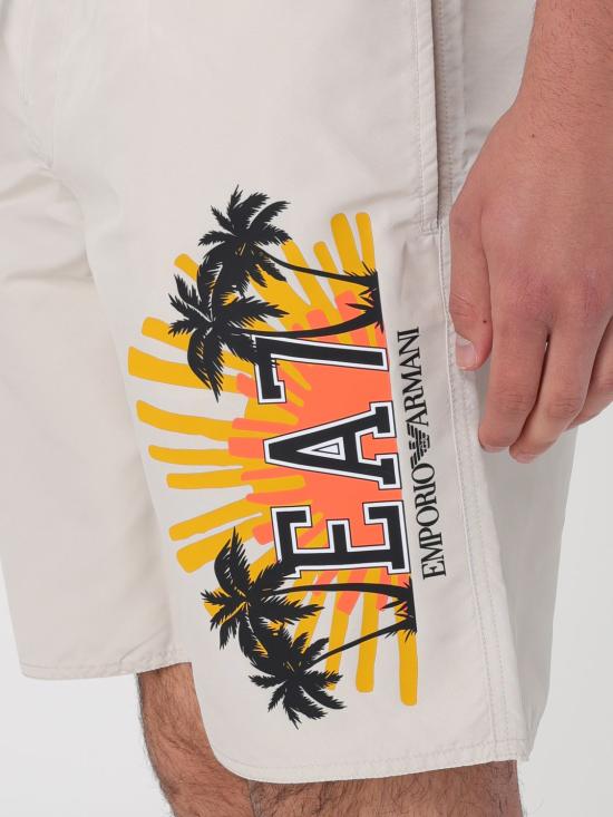  엠포리오 아르마니 스윔팬츠 9020474R751 23814 White - EMPORIO ARMANI