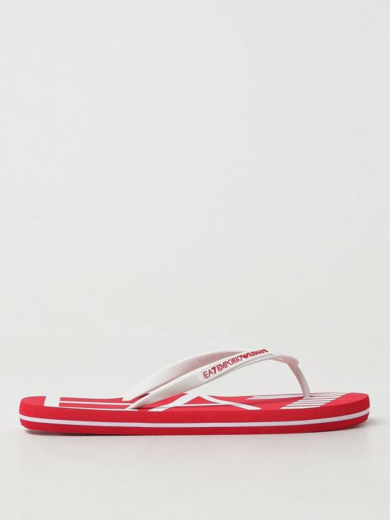 24SS 엠포리오 아르마니 샌들 XCQ004XK196 S833 Red - EMPORIO ARMANI