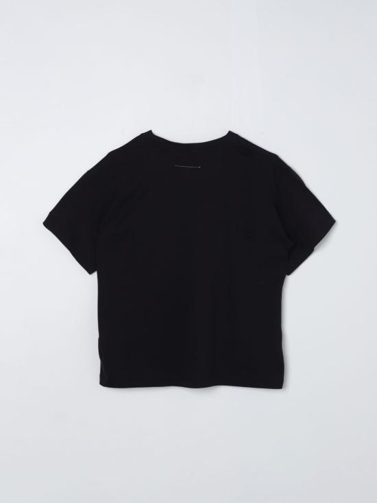  [키즈] MM6 메종마르지엘라 티셔츠 M60577MM009 M6900 Black - MM6 MAISON MARGIELA