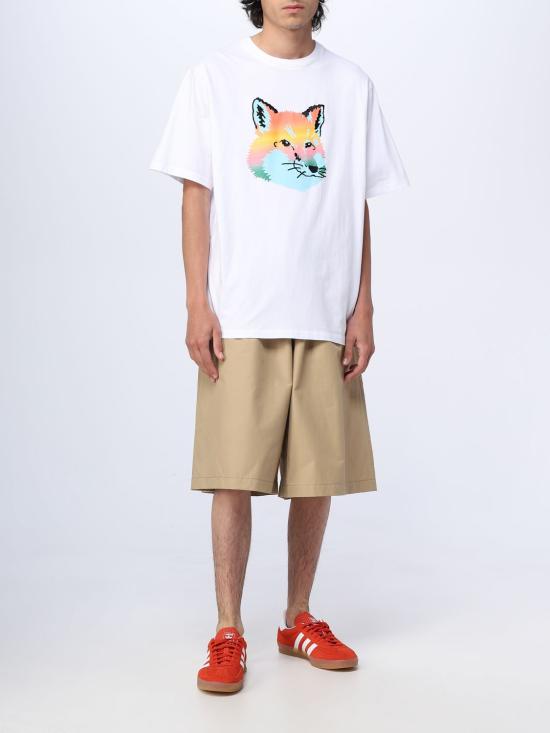 25FW 메종키츠네 숏팬츠 KM01419WQ0054 P220 Beige - MAISON KITSUNE