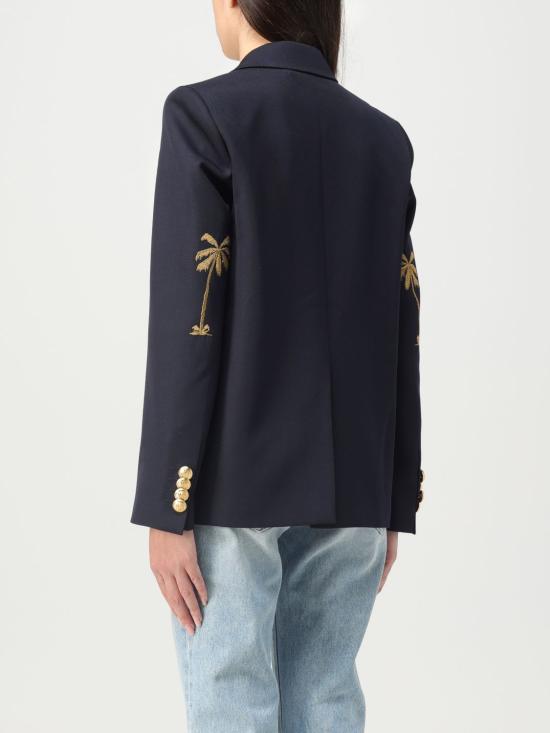 25FW 팜앤젤스 수트 자켓 PWEN030F23FAB001 4676 Blue - PALM ANGELS