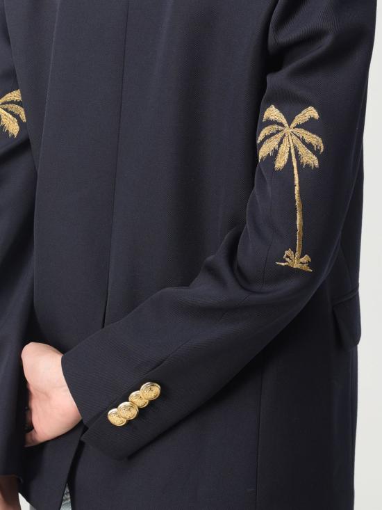 25FW 팜앤젤스 수트 자켓 PWEN030F23FAB001 4676 Blue - PALM ANGELS