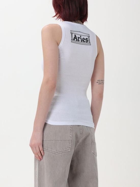  에리즈 어라이즈 민소매 티셔츠 COAR00500 BLKWHT White - ARIES ARISE