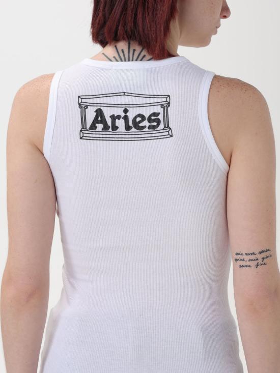  에리즈 어라이즈 민소매 티셔츠 COAR00500 BLKWHT White - ARIES ARISE