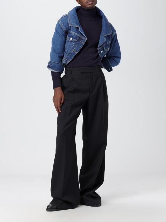 25FW 알렉산더 맥퀸 스트레이트 팬츠 758954QVU82 1000 Black - ALEXANDER MCQUEEN