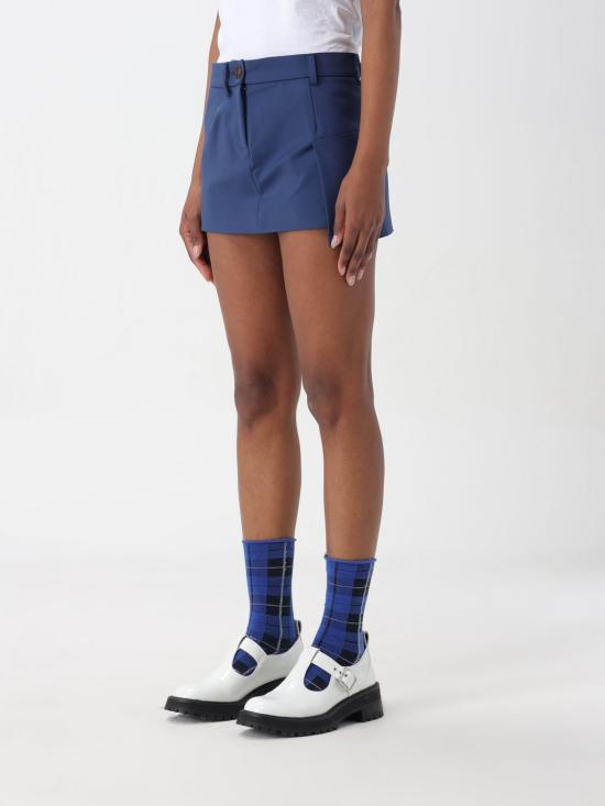  비비안웨스트우드 숏 스커트 1K01001DW00R8 K414 Blue - VIVIENNE WESTWOOD