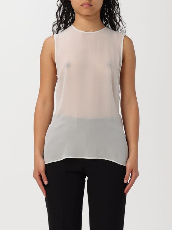  아미 민소매 티셔츠 FTK201SE0008 193 White