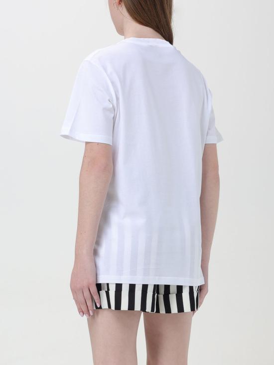 25FW 모스키노 반팔 티셔츠 07030541 2001 White - MOSCHINO