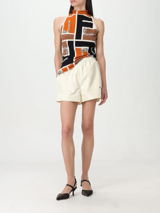  펜디 민소매 티셔츠 FZXB84ARV2 F1NZQ Beige - FENDI