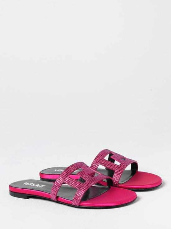 25FW 베르사체 뮬/슬리퍼 1005893DRA671P K3V Pink - VERSACE
