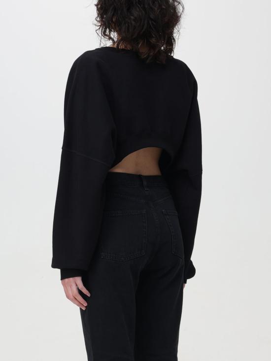 25FW 생로랑 스웨터 770879Y36SW 1000 Black - SAINT LAURENT