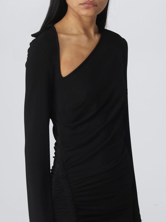 25FW 오프화이트 숏 원피스 OWDB460S23FAB001 1000 Black - OFF WHITE