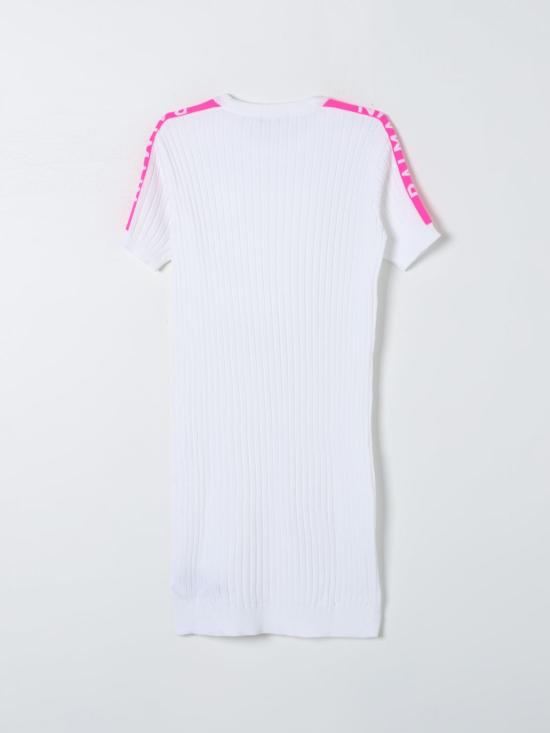 25FW [키즈] 발망 원피스 BU1D41X0157 100FU White - BALMAIN