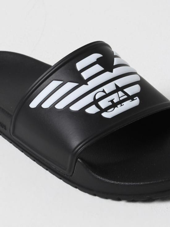  엠포리오 아르마니 뮬/슬리퍼 XVPS08 XN747 A120 Black - EMPORIO ARMANI