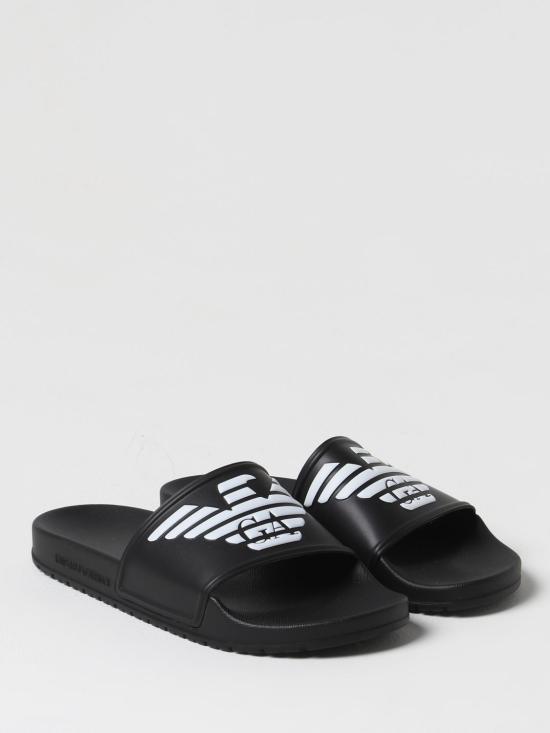  엠포리오 아르마니 뮬/슬리퍼 XVPS08 XN747 A120 Black - EMPORIO ARMANI