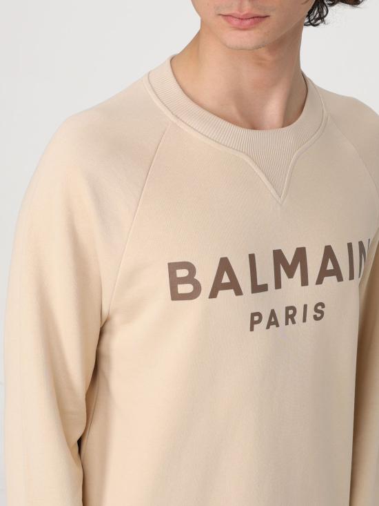 25FW 발망 긴팔 티셔츠 BH0JQ005BB65 GPA Ivory - BALMAIN