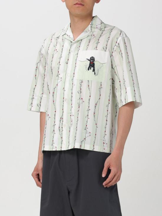  보테가베네타 반팔 셔츠 776819V3PX0 4681 White - BOTTEGA VENETA