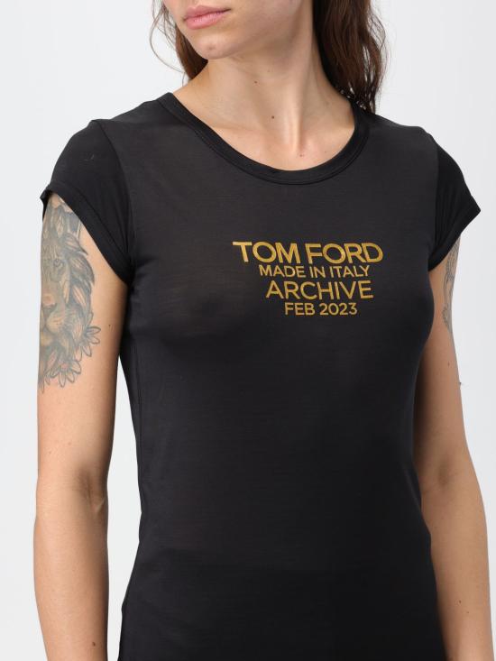  톰포드 반팔 티셔츠 TSJ559FAX835 XLBGO Black - TOMFORD