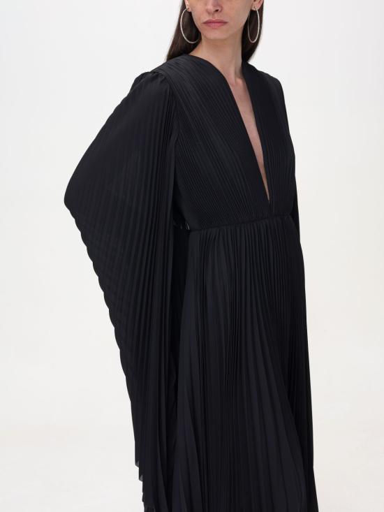  발렌시아가 롱 원피스 772747TGO08 1000 Black - BALENCIAGA