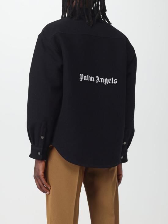 25FW 팜앤젤스 긴팔 셔츠 PMES012F23FAB002 1001 Black - PALM ANGELS