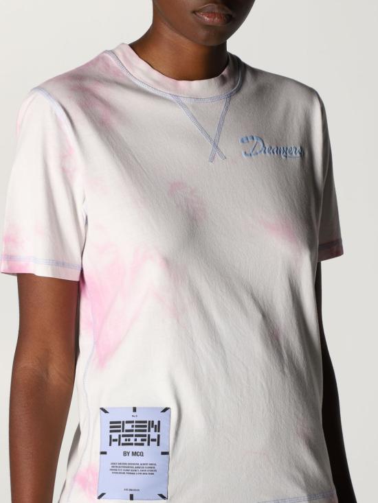  알렉산더 맥퀸 반팔 티셔츠 650001RQJ72 6002 Pink - ALEXANDER MCQUEEN