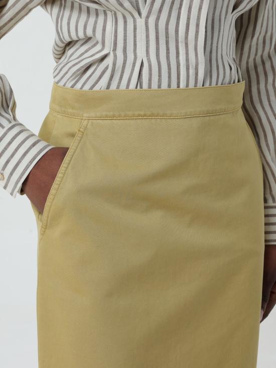 25FW 막스마라 롱 스커트 2411101213600 019 Mustard - MAX MARA