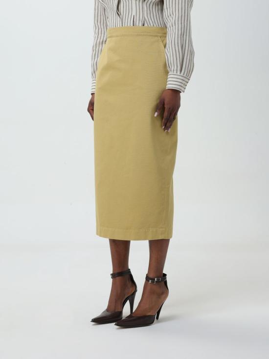 25FW 막스마라 롱 스커트 2411101213600 019 Mustard - MAX MARA