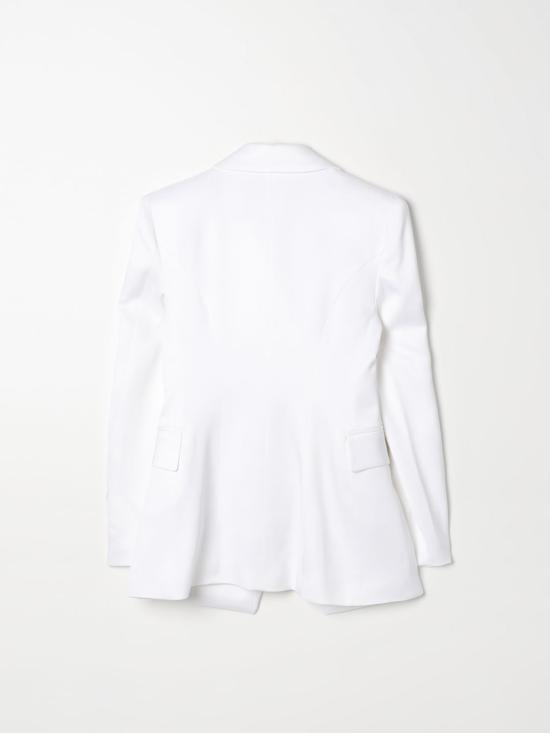 25FW [키즈] 발망 캐주얼 자켓 BU2B34I0192 100 White - BALMAIN