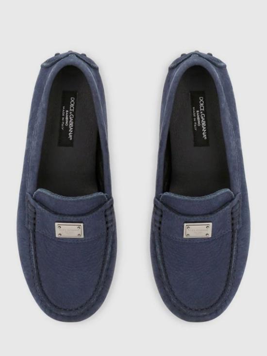 25FW [키즈] 돌체앤가바나 모카신 DA5132A1061 80650 Blue - DOLCE & GABBANA