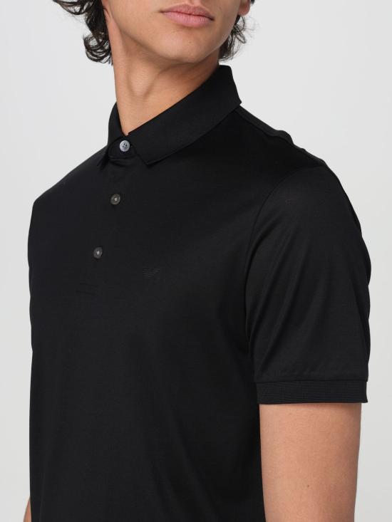 25FW 엠포리오 아르마니 폴로 티셔츠 8N1F961JUVZ 0999 Black - EMPORIO ARMANI