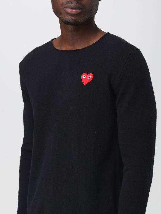  꼼데가르송 긴팔 티셔츠 P1N068 BLACK Black - COMME DES GARCONS