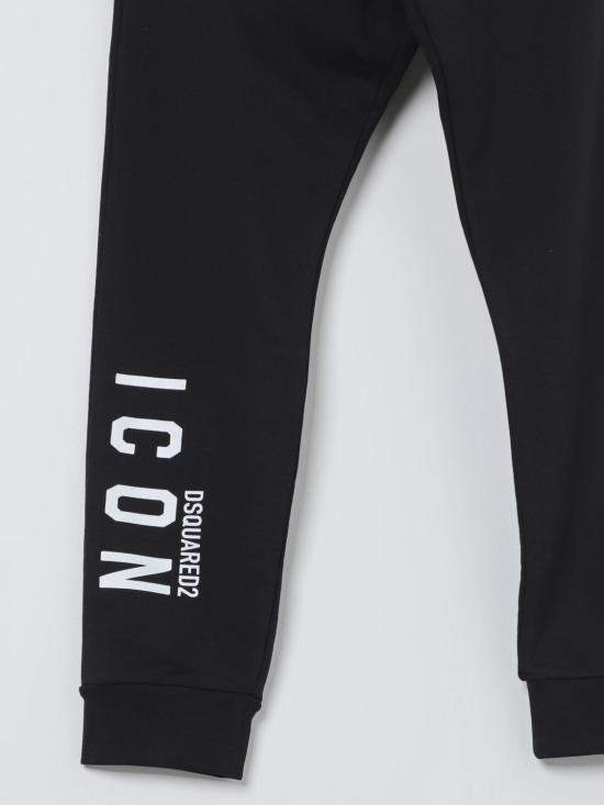 25FW [키즈] 디스퀘어드2 트레이닝/조거 팬츠 DQ1672D003G DQ900 Black - DSQUARED2