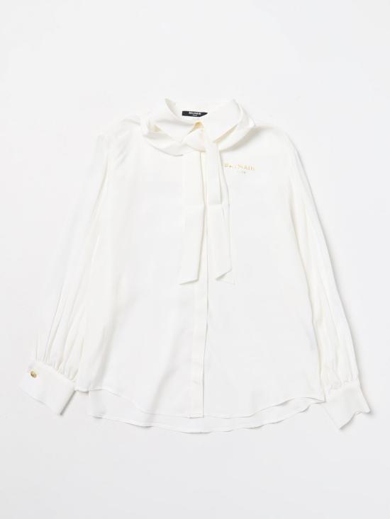 25FW [키즈] 발망 셔츠 BU5A40K0172 101OR White