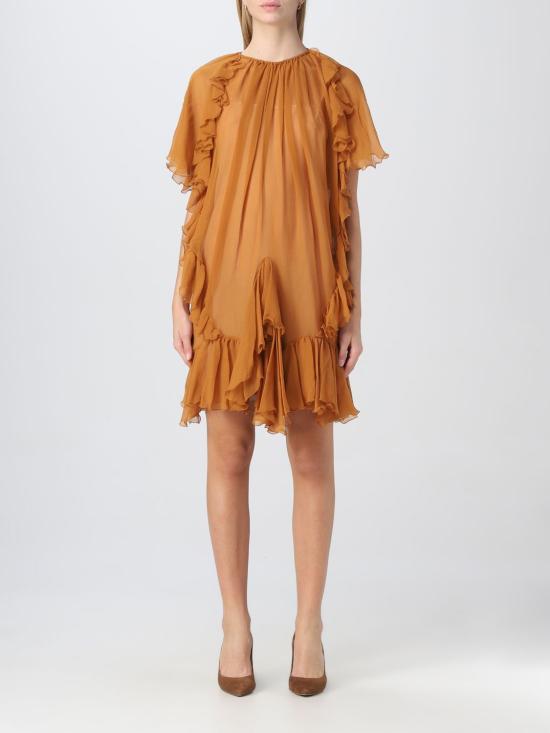  디스퀘어드2 숏 원피스 S72CV0338S52114 137 Ocher