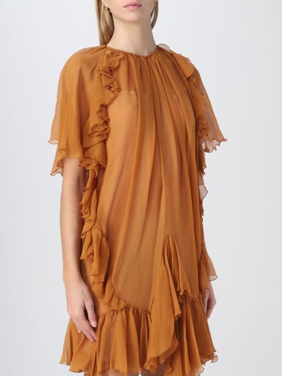  디스퀘어드2 숏 원피스 S72CV0338S52114 137 Ocher - DSQUARED2