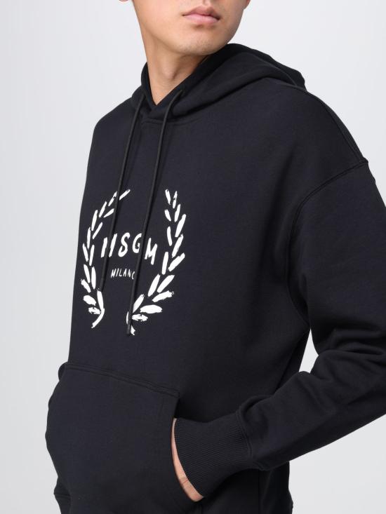  엠에스지엠 후드 티셔츠 3540MM130237799 99 Black - MSGM