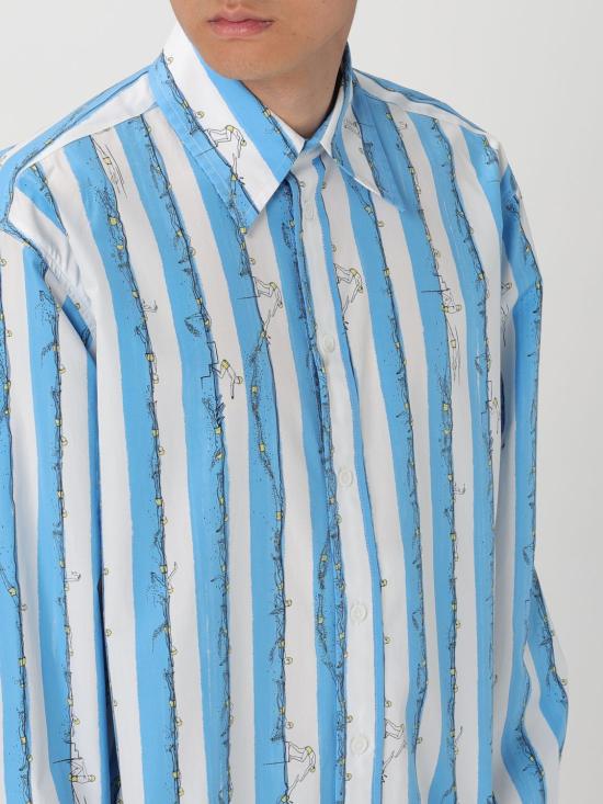  보테가베네타 긴팔 셔츠 780554V3PX0 4257 Blue - BOTTEGA VENETA