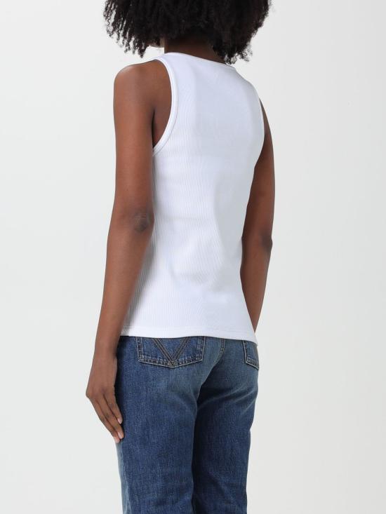  보테가베네타  스트레치 코튼 민소매 티셔츠 715043 V2I50 9071 Yellow Cream - BOTTEGA VENETA