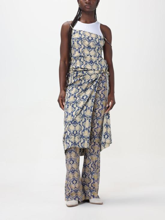  가니 롱 원피스 F8819 883 Safari - GANNI